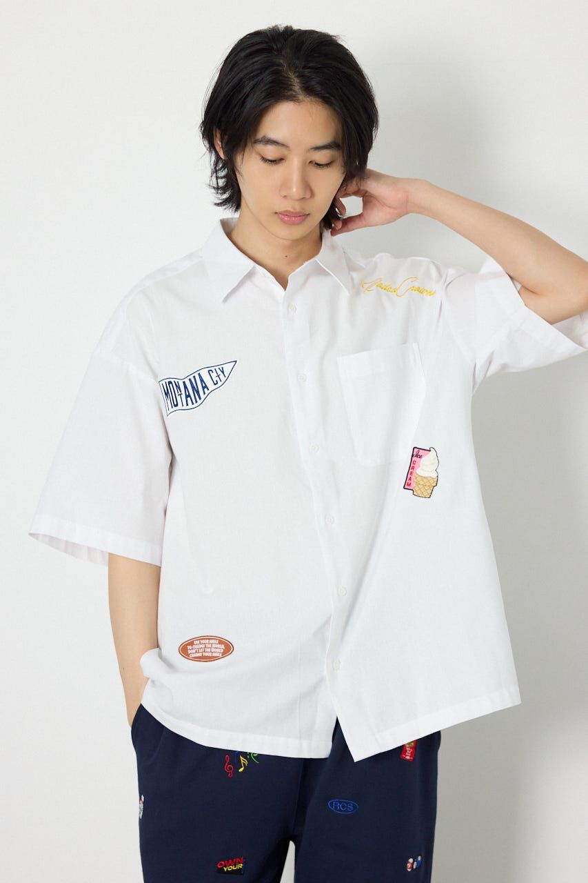RODEO CROWNS「COOLMAX（R）ファブリック製・Frenchieシャツ」|シャツ・ブラウス|O/WHT1