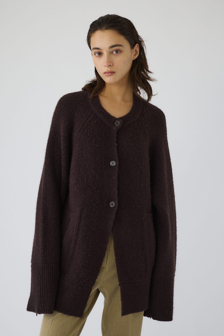 RIM.ARK 「Poncho like raglan knit C/D」|カーディガン|BRN