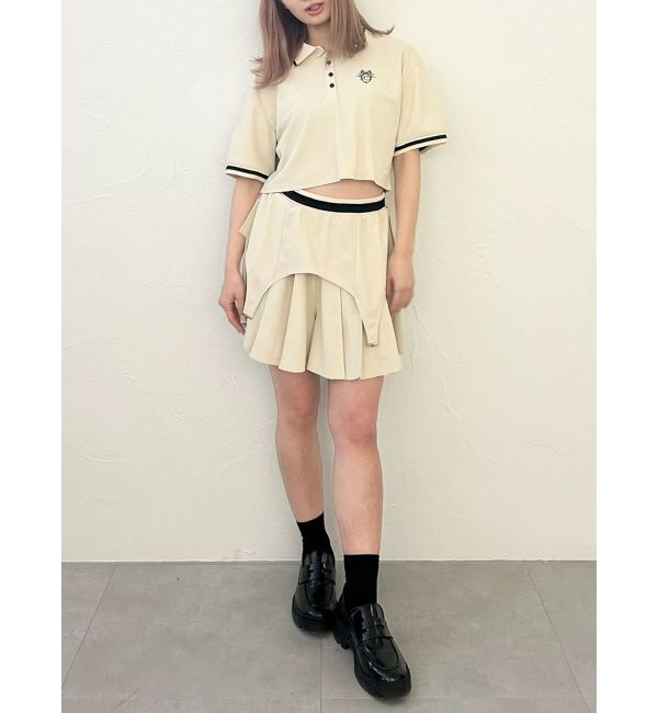 CALNAMUR「ポロ&times;スカートセットアップ【セットアイテム】」|ワンピース|