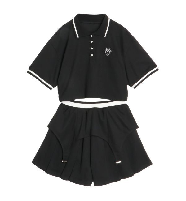 CALNAMUR「ポロ&times;スカートセットアップ【セットアイテム】」|ワンピース|