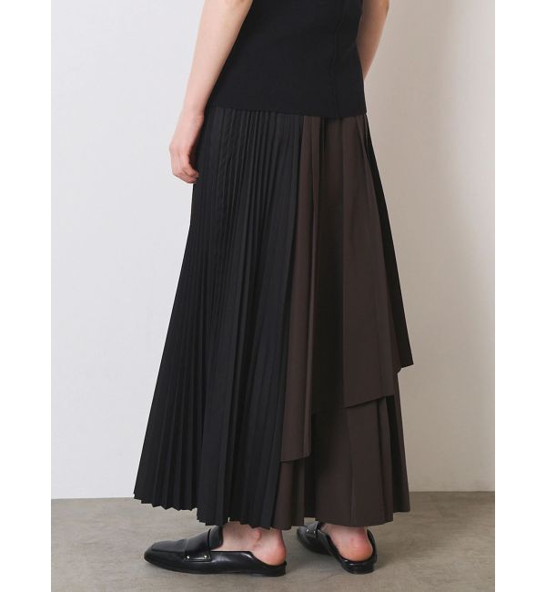 ELENDEEK「COLOR BLOCK PLEATS SK」|スカート|