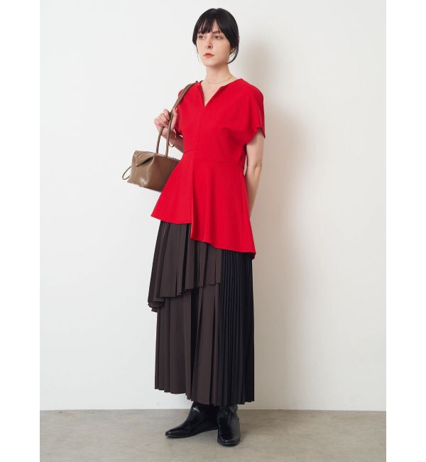 ELENDEEK「COLOR BLOCK PLEATS SK」|スカート|