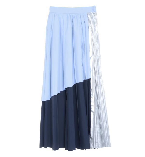 ELENDEEK「COLOR BLOCK PLEATS SK」|スカート|