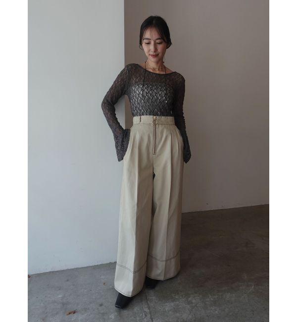 LAGUNAMOON「【別注Dickies】タックワイドパンツ」|その他|