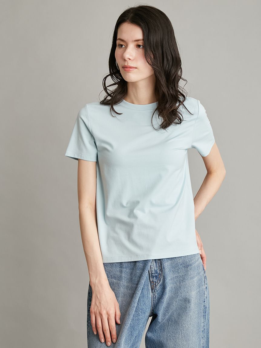 Mila Owen「【接触冷感】【冷感持続】ICEDFABRICコンパクトＴシャツ」|Tシャツ・カットソー|