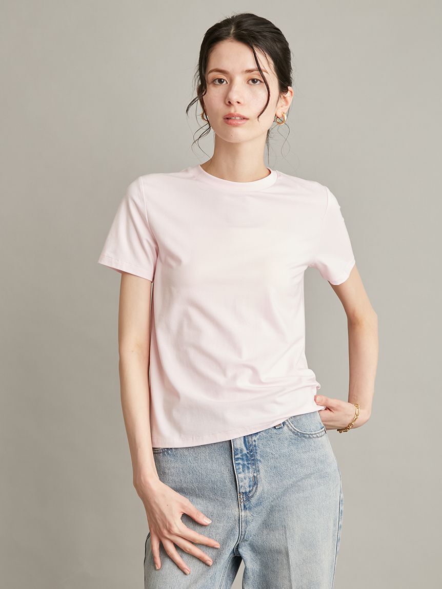 Mila Owen「【接触冷感】【冷感持続】ICEDFABRICコンパクトＴシャツ」|Tシャツ・カットソー|