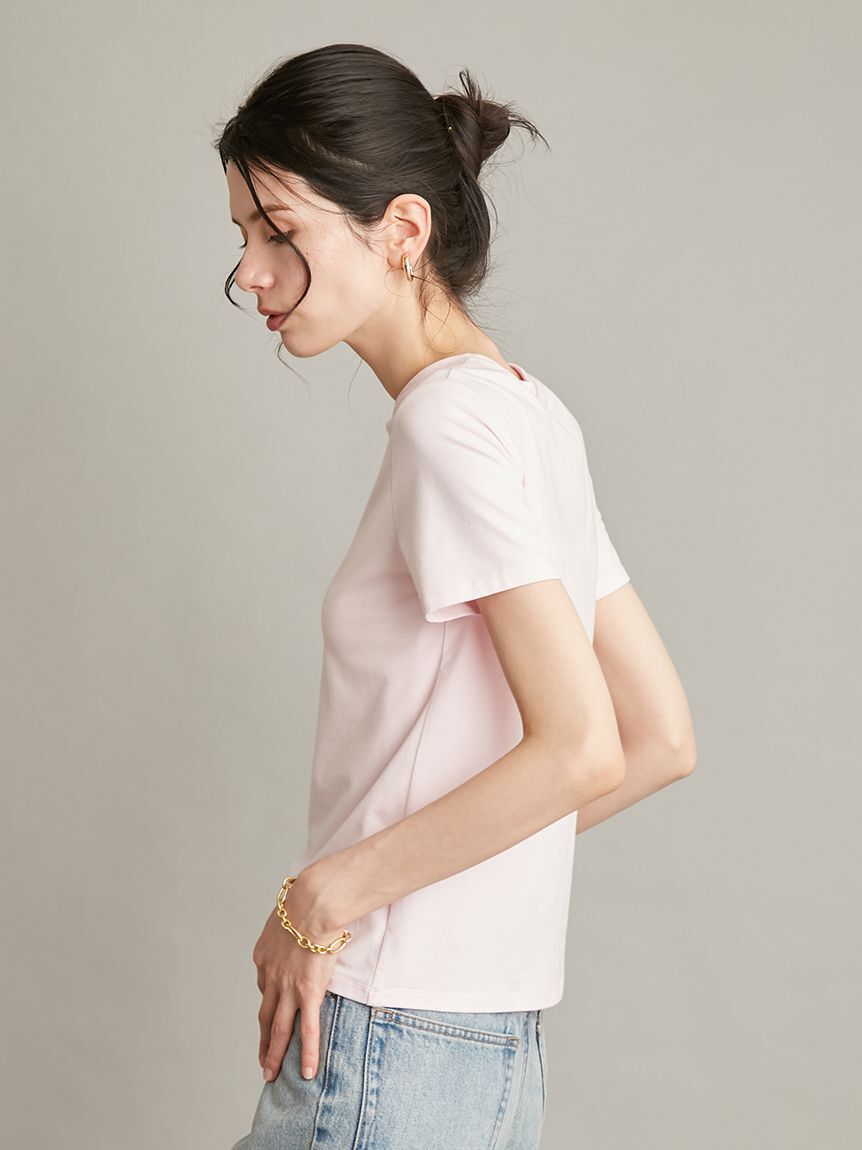 Mila Owen「【接触冷感】【冷感持続】ICEDFABRICコンパクトＴシャツ」|Tシャツ・カットソー|