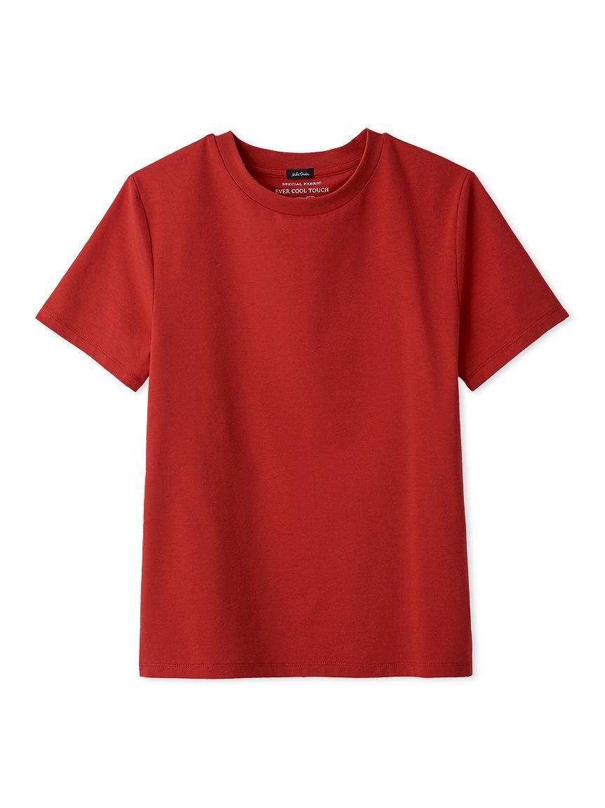 Mila Owen「【接触冷感】【冷感持続】ICEDFABRICコンパクトＴシャツ」|Tシャツ・カットソー|RED