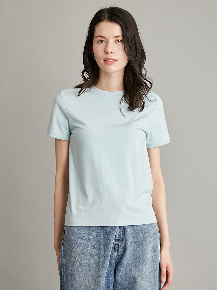 Mila Owen「【接触冷感】【冷感持続】ICEDFABRICコンパクトＴシャツ」|Tシャツ・カットソー|LBLU