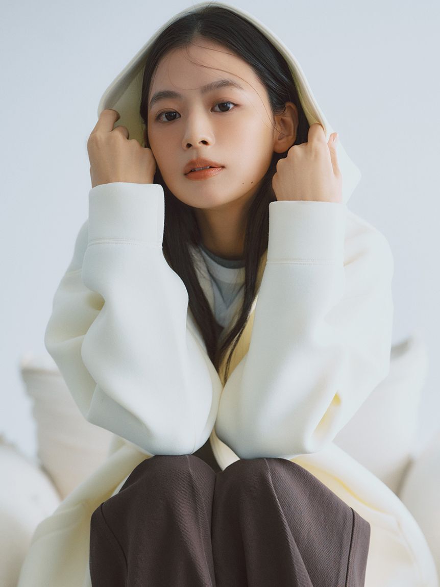 Mila Owen「【WEB限定】ダンボールロゴパーカー」|パーカー|WHT