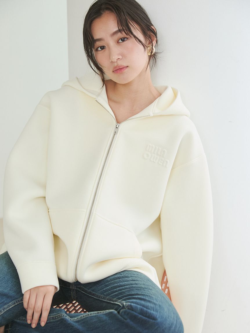 Mila Owen「【WEB限定】ダンボールロゴパーカー」|パーカー|