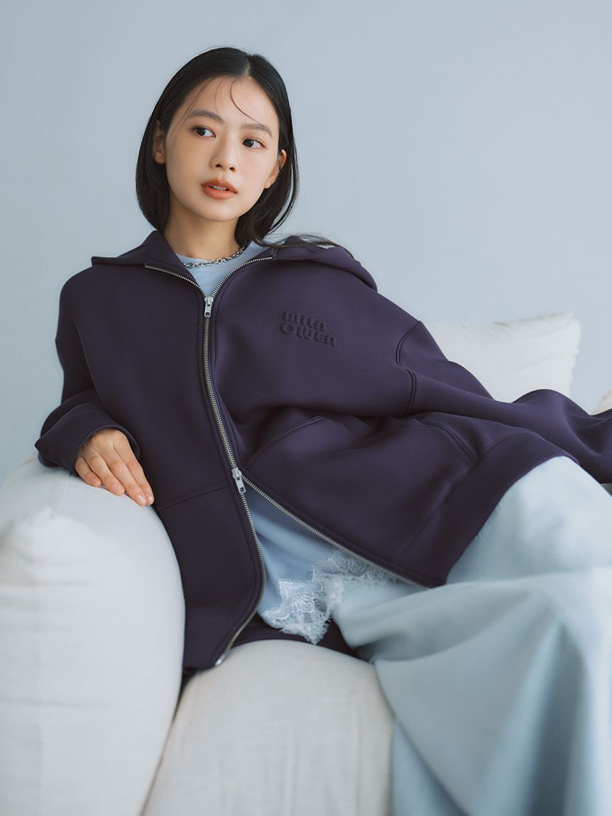 Mila Owen「【WEB限定】ダンボールロゴパーカー」|パーカー|