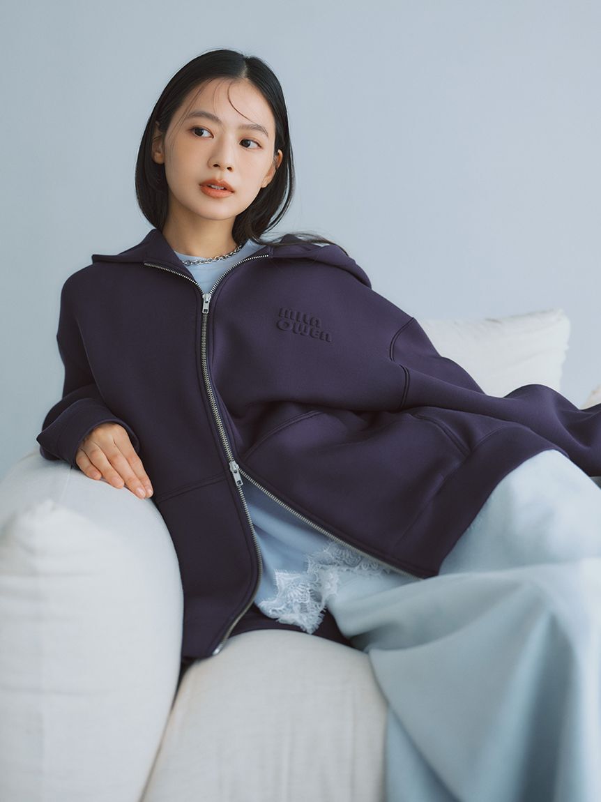 Mila Owen「【WEB限定】レースヘムTシャツ」|Tシャツ・カットソー|