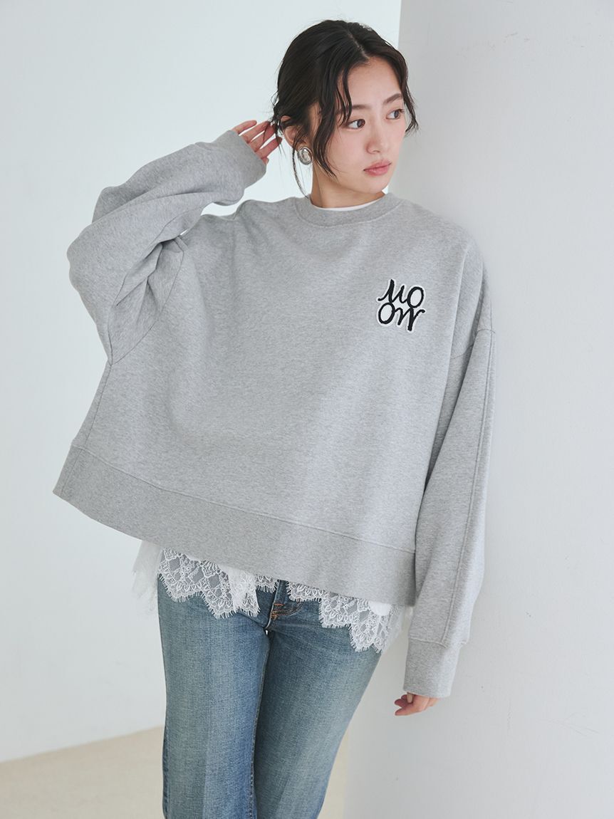 Mila Owen「【WEB限定】レースヘムTシャツ」|Tシャツ・カットソー|