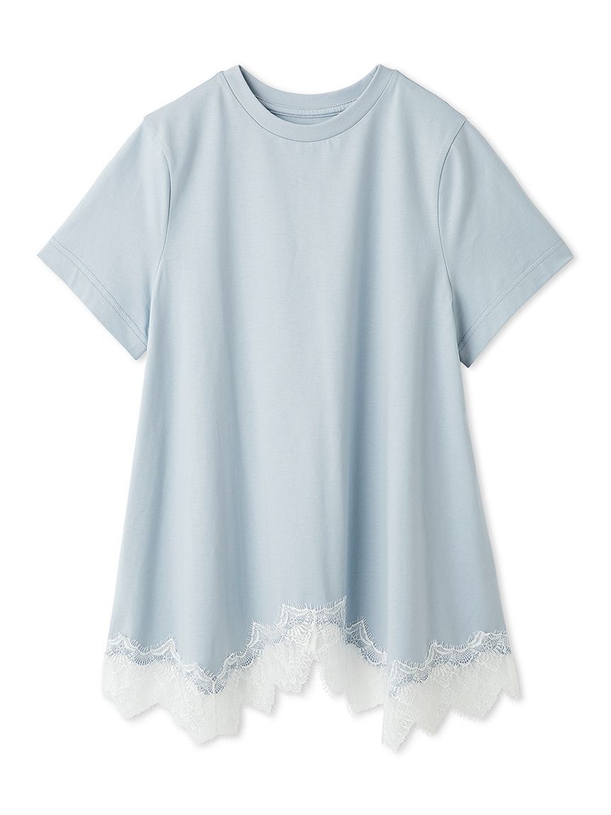 Mila Owen「【WEB限定】レースヘムTシャツ」|Tシャツ・カットソー|LBLU