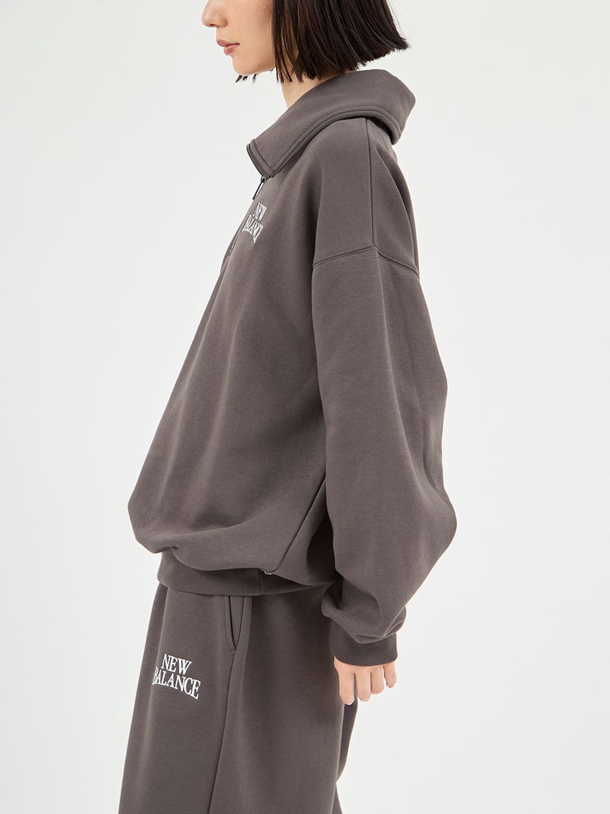 NEW BALANCE 「【New Balance for emmi】Track side フリースハーフジップ」|スウェット・ジャージ|