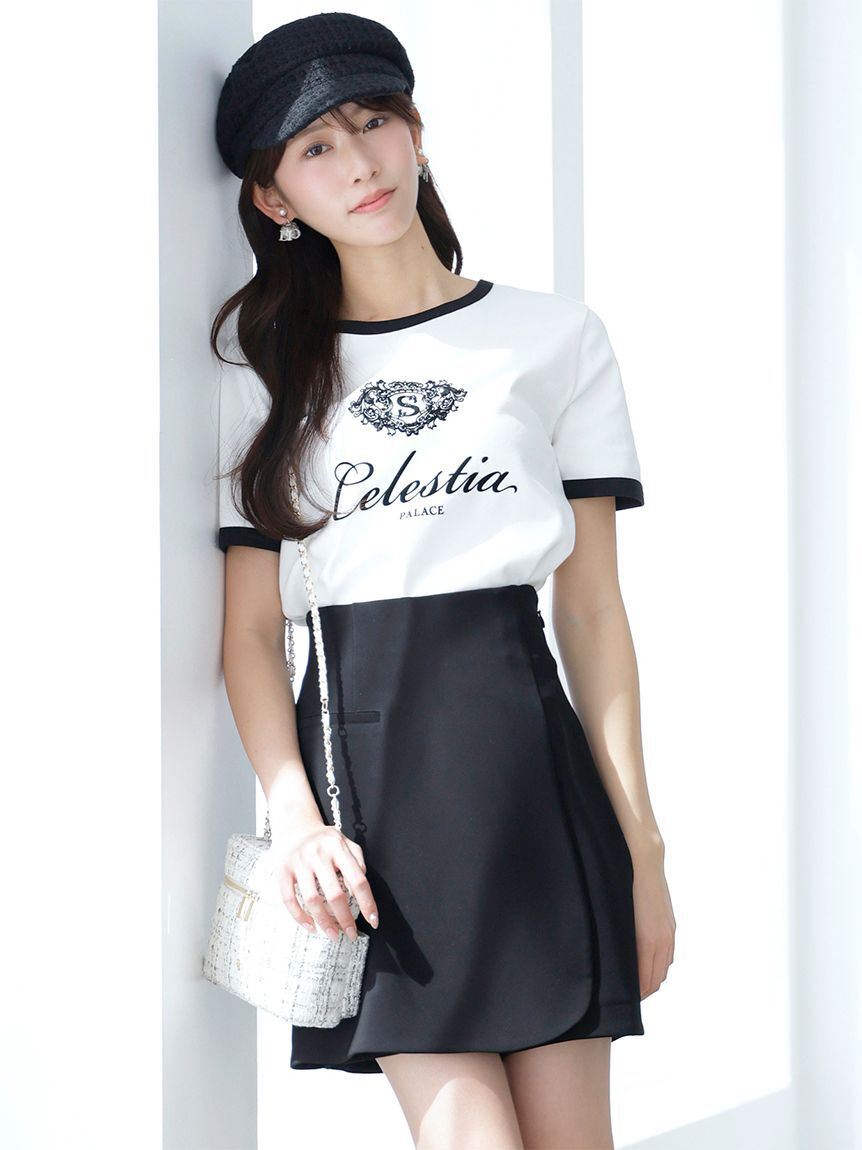 SNIDEL「ラップキュロットパンツ」|その他|BLK