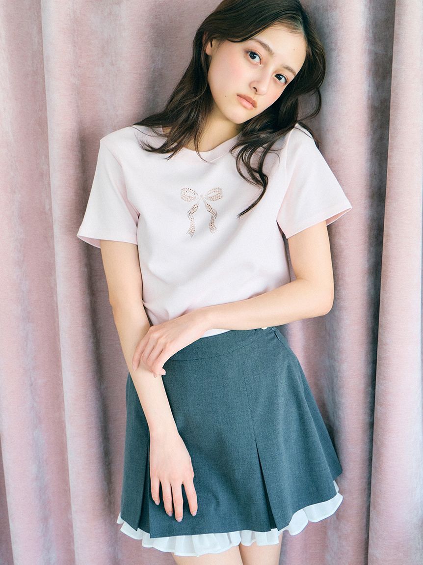 SNIDEL「レイヤードミニスカショーパン」|その他|