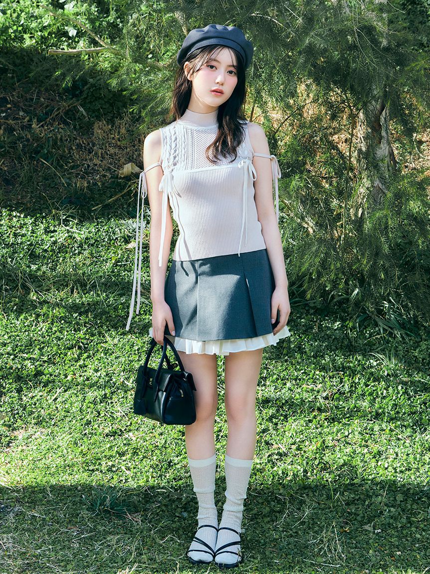 SNIDEL「レイヤードミニスカショーパン」|その他|