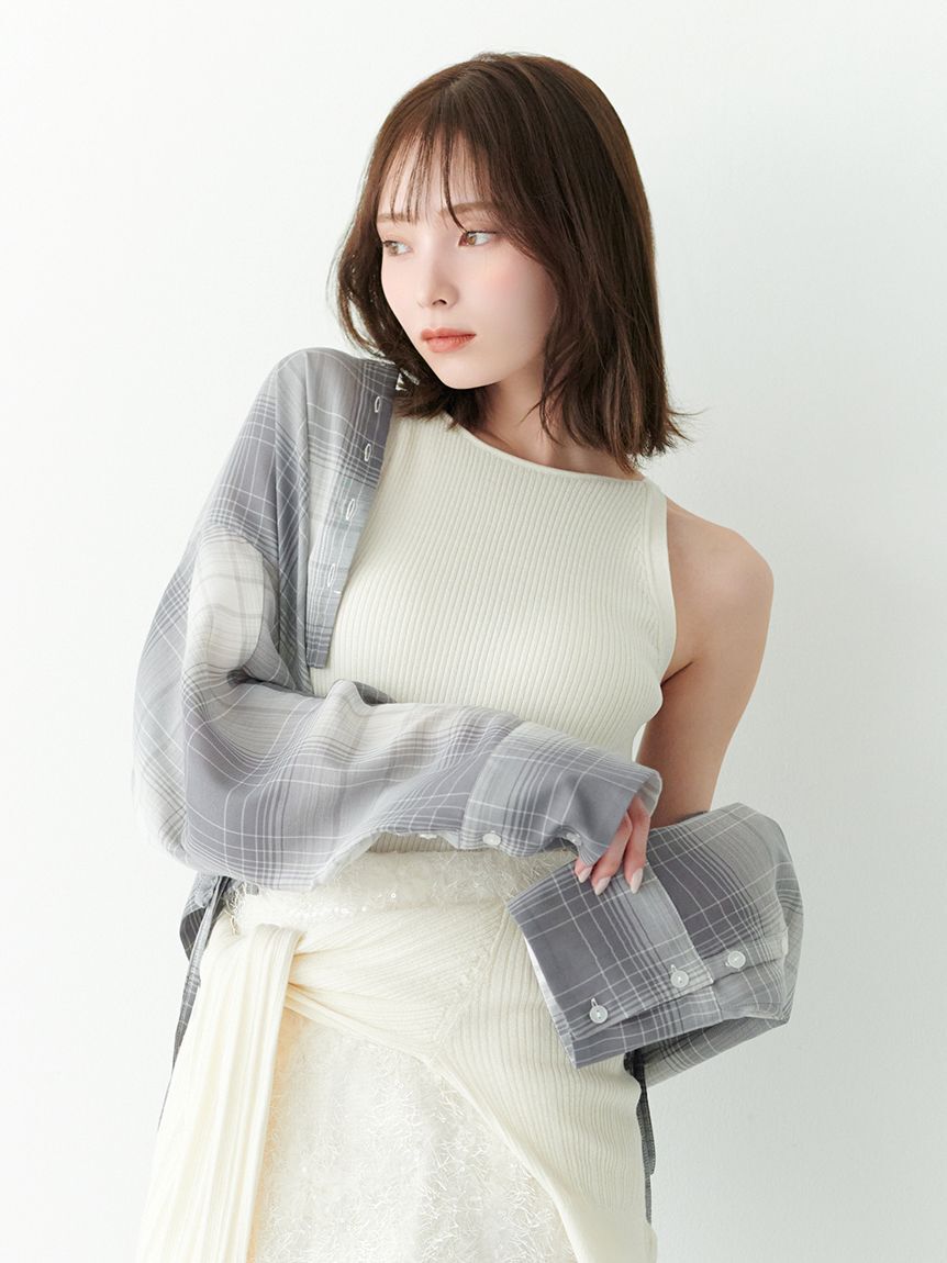 SNIDEL「クロップドシャツ」|シャツ・ブラウス|CHECK
