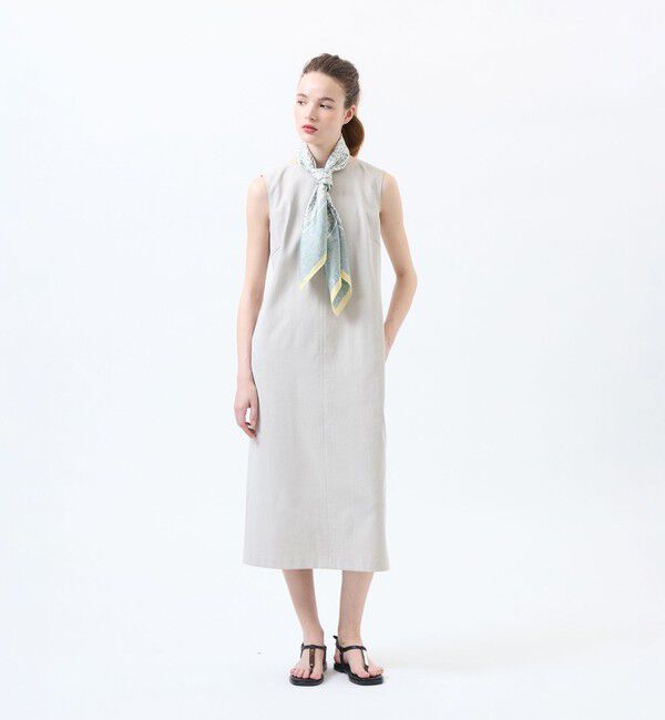 MACKINTOSH PHILOSOPHY「Snowblue Garden シルクプリントスカーフ」|バンダナ・スカーフ|