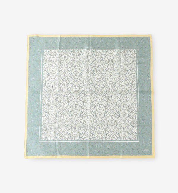 MACKINTOSH PHILOSOPHY「Snowblue Garden シルクプリントスカーフ」|バンダナ・スカーフ|