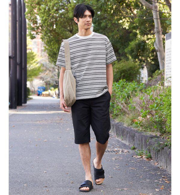 ikka「6.5分丈ドビーイージーハーフパンツ」|その他|