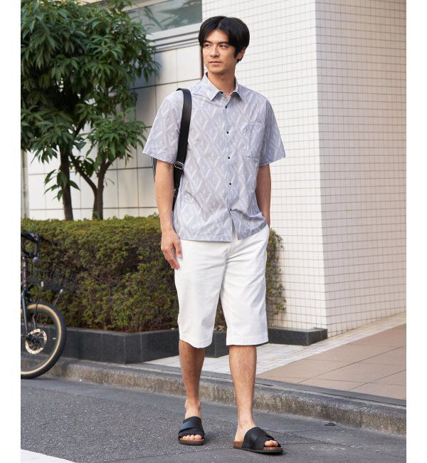 ikka「6.5分丈ドビーイージーハーフパンツ」|その他|