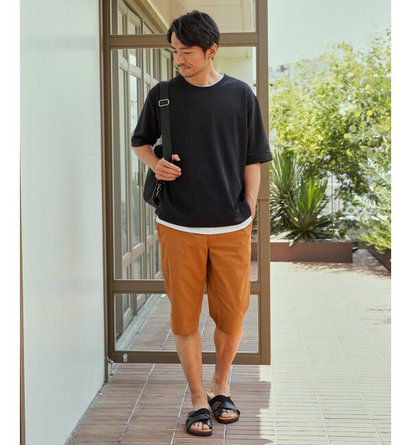 ikka「6.5分丈ドビーイージーハーフパンツ」|その他|