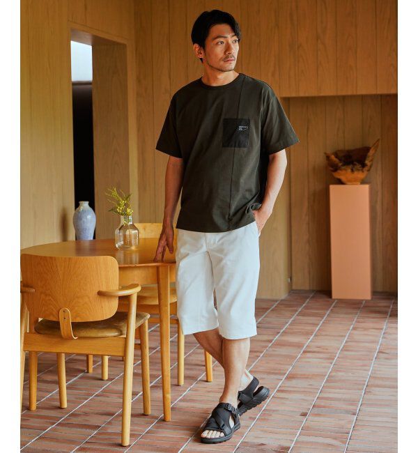 ikka「6.5分丈ドビーイージーハーフパンツ」|その他|