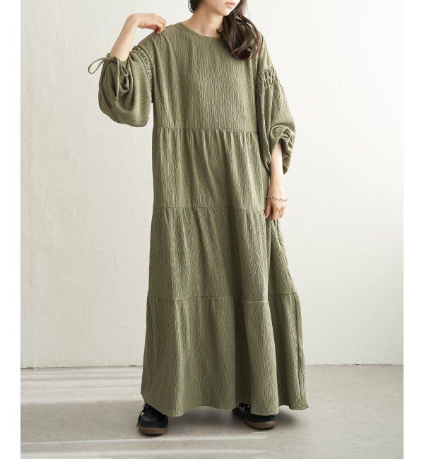 VENCE share style「カット楊柳ワンピース」|ワンピース|