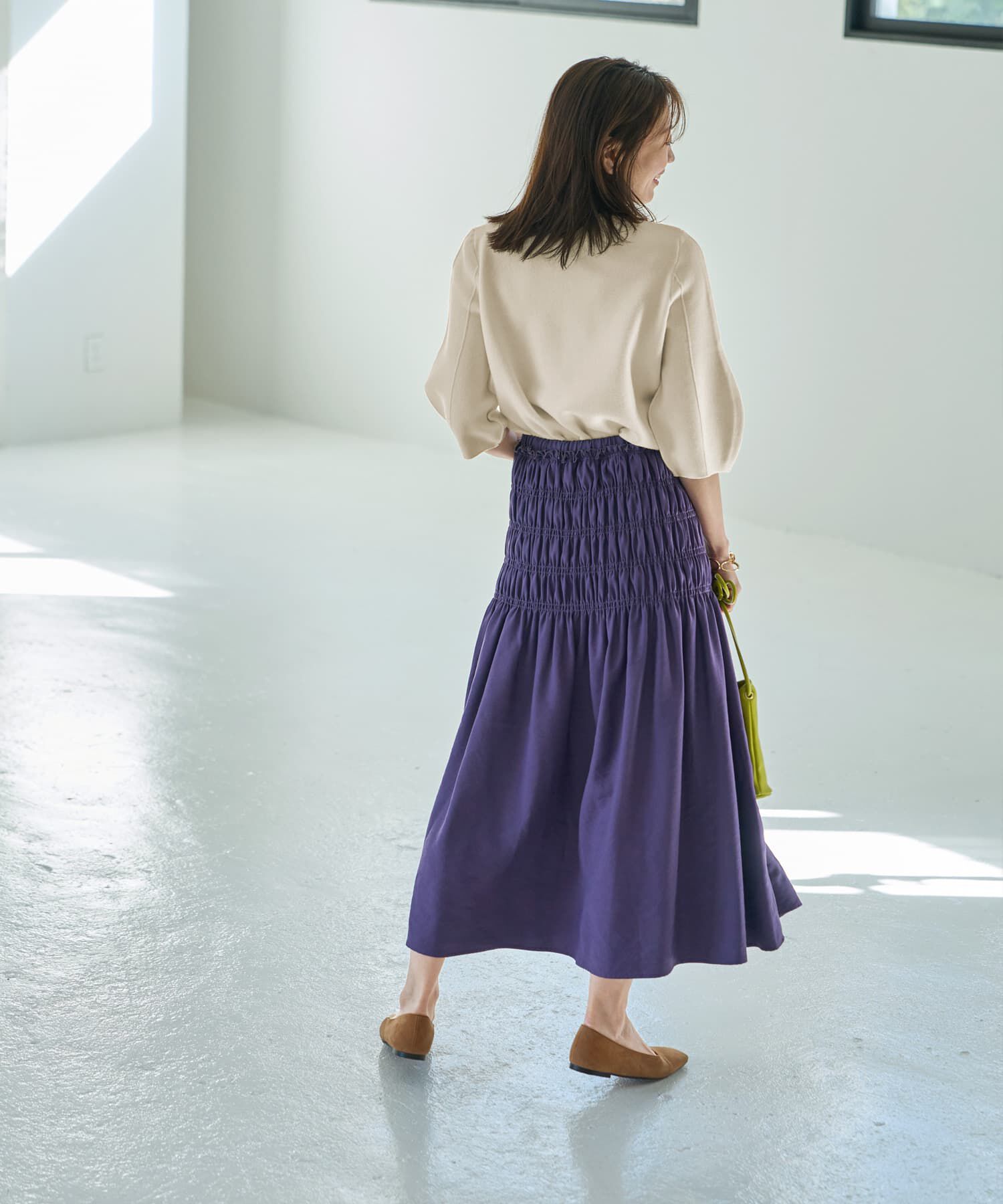 STYLE DELI「シャーリングギャザースカート」|スカート|