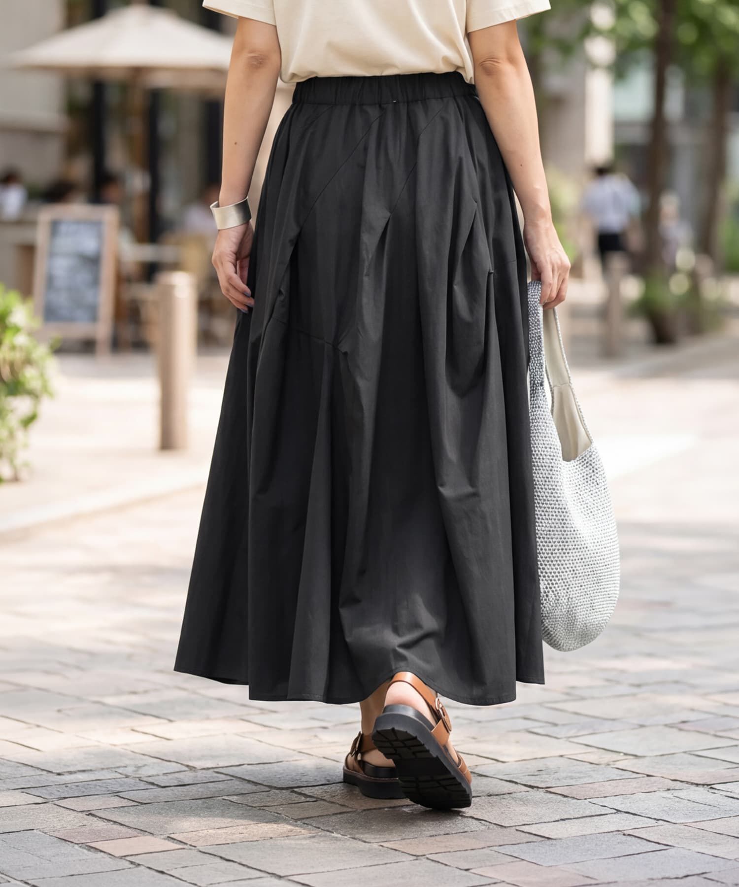 STYLE DELI「【selection】ランダムタック立体フォルムスカート」|スカート|