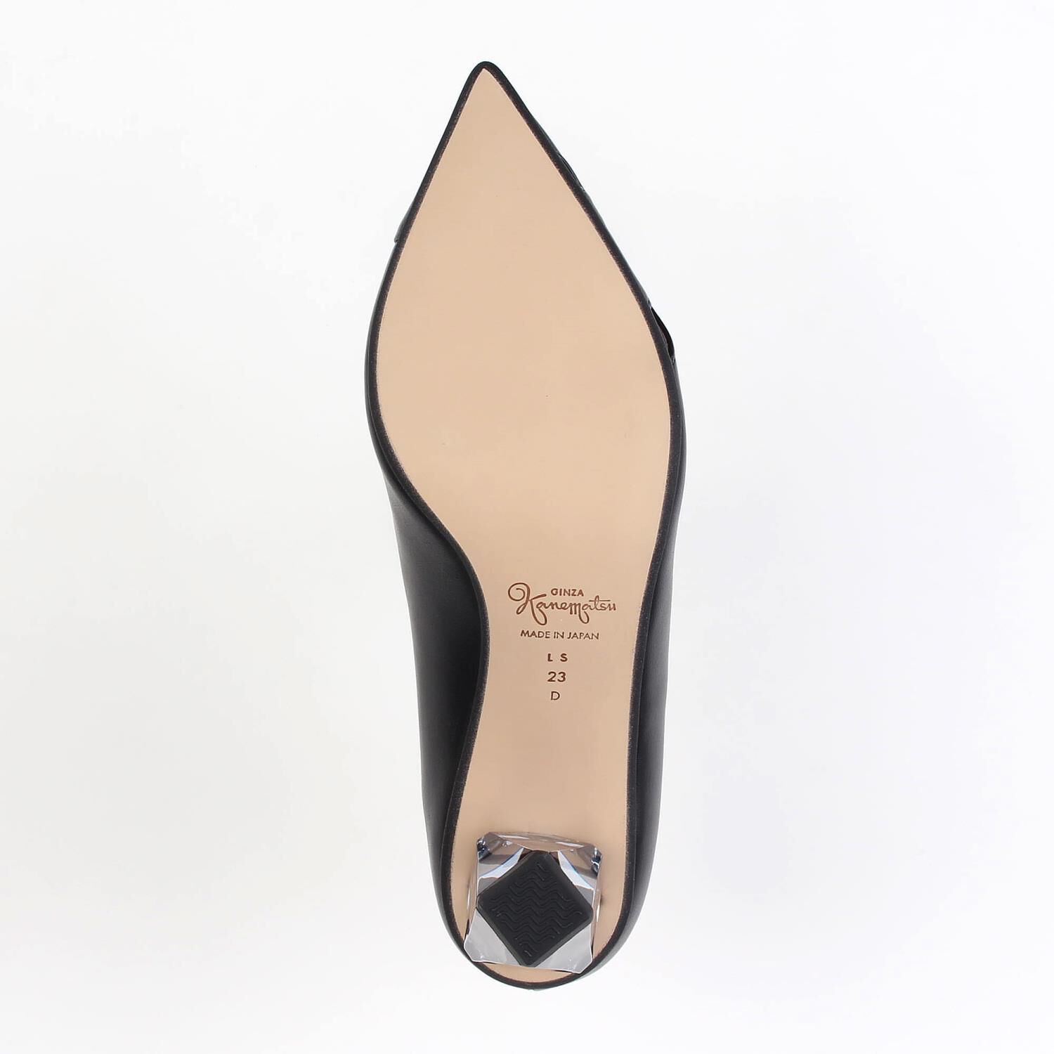 銀座かねまつ「【本革】ダイヤカットヒールパンプス」|パンプス|
