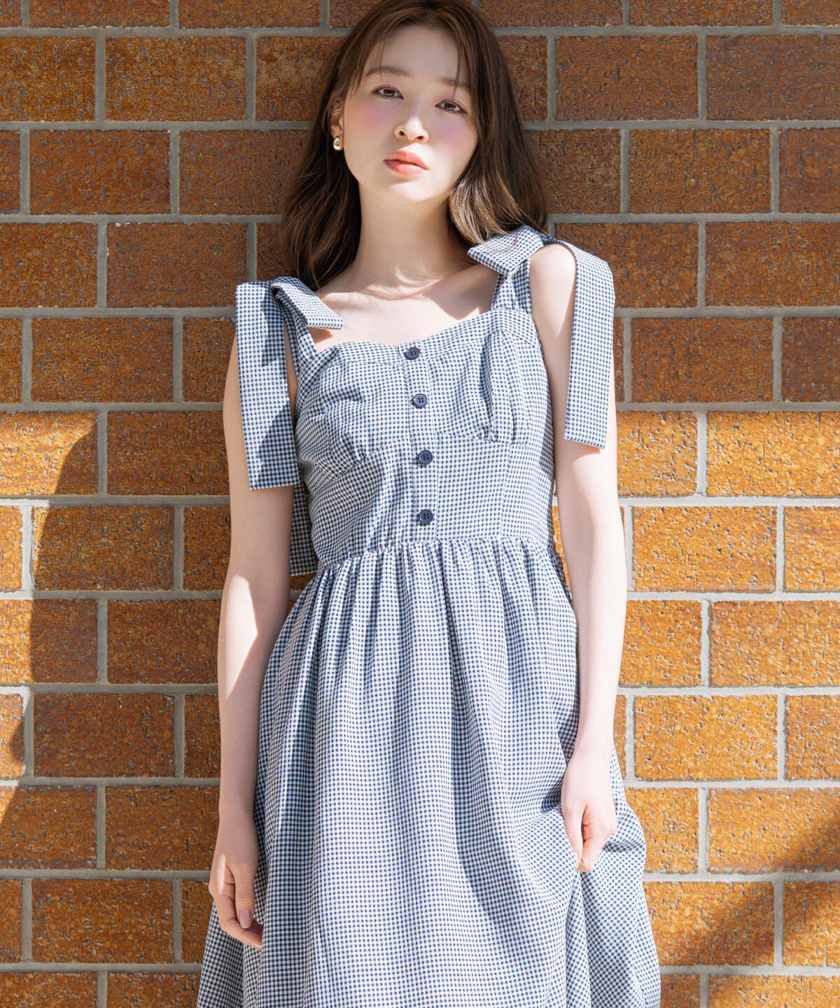 WILLSELECTION「リボンショルダーギャザーワンピース」|ワンピース|