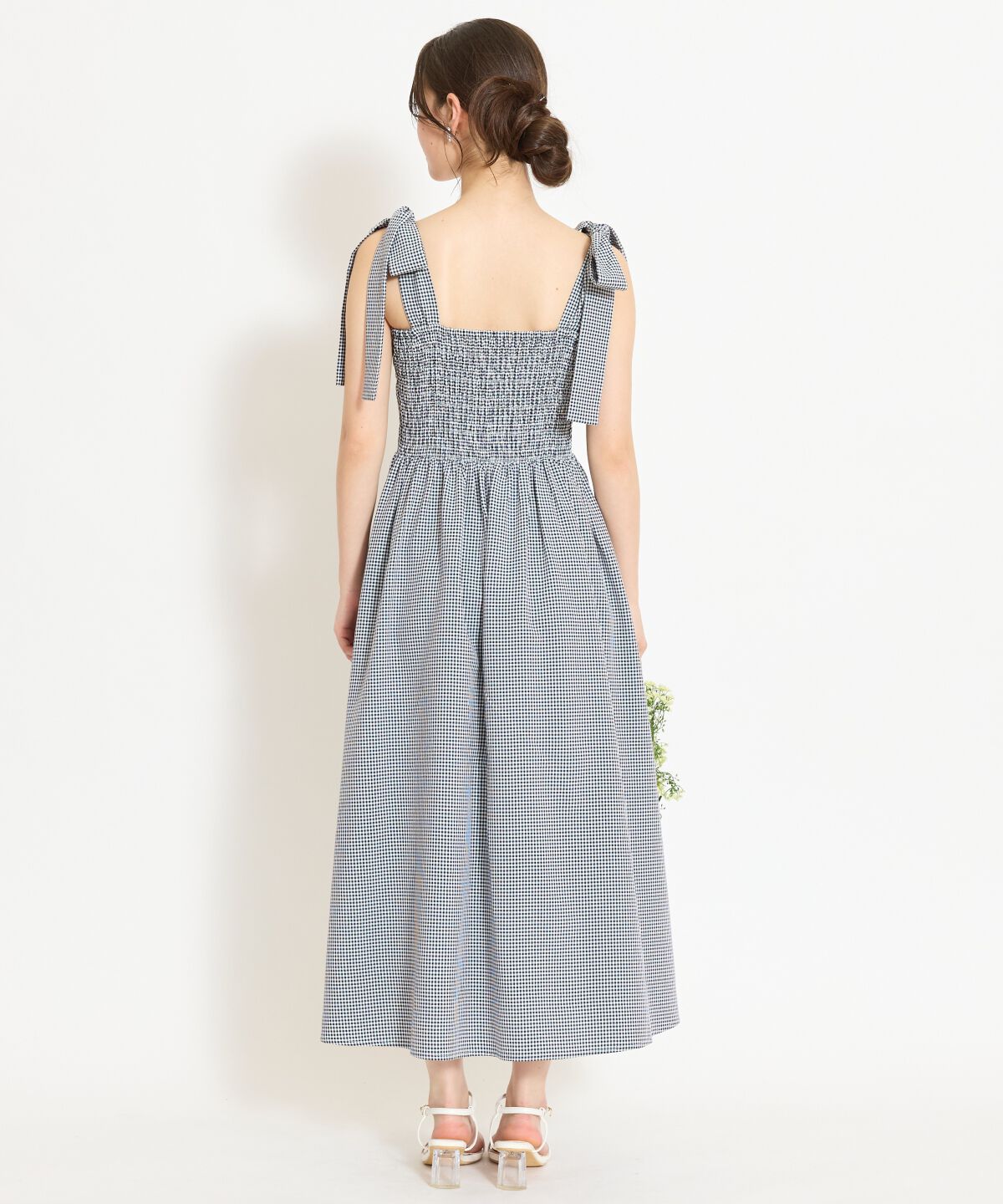 WILLSELECTION「リボンショルダーギャザーワンピース」|ワンピース|