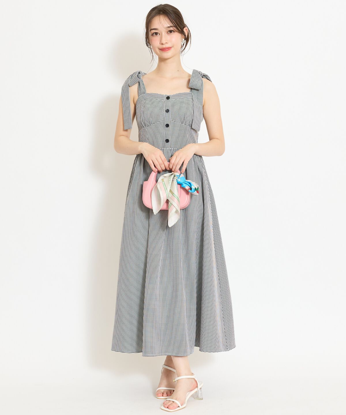 WILLSELECTION「リボンショルダーギャザーワンピース」|ワンピース|