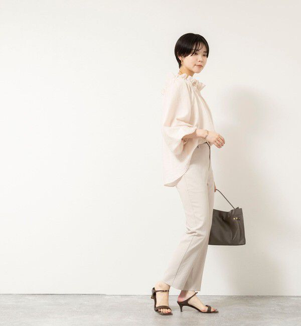 NOLLEY'S sophi「《セットアップ対応/UVカット/接触冷感》ウォッシャブルDry toro テーパードパンツ」|チノ|