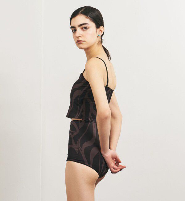 UNITED ARROWS「＜TO UNITED ARROWS＞プリント キャミソールトップ/スイムウエア」|ビキニトップス|