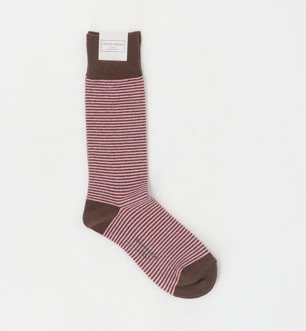 UNITED ARROWS「ボーダー ソックス」|ソックス|DK.BROWN