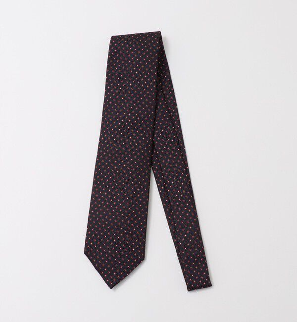 UNITED ARROWS「＜STEFANO BIGI＞スモール フラワー ジャガード ネクタイ」|ネクタイ・蝶ネクタイ|NAVY