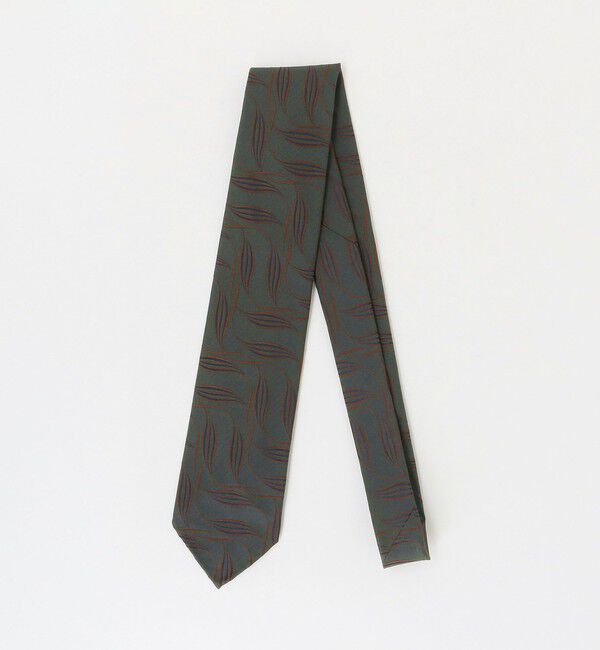 UNITED ARROWS「＜ARCURI＞リーフ ジャガード ネクタイ」|ネクタイ・蝶ネクタイ|DK.GREEN