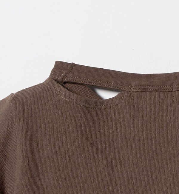 UNITED ARROWS green label relaxing「【WEB限定】ネック スリットTシャツ 100cm-160cm」|Tシャツ・カットソー|