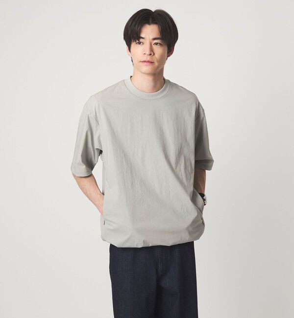 UNITED ARROWS green label relaxing「WONDER CLOTH クルーネック 半袖 Tシャツ -ストレッチ・接触冷感・吸水速乾-」|Tシャツ・カットソー|LT.GRAY
