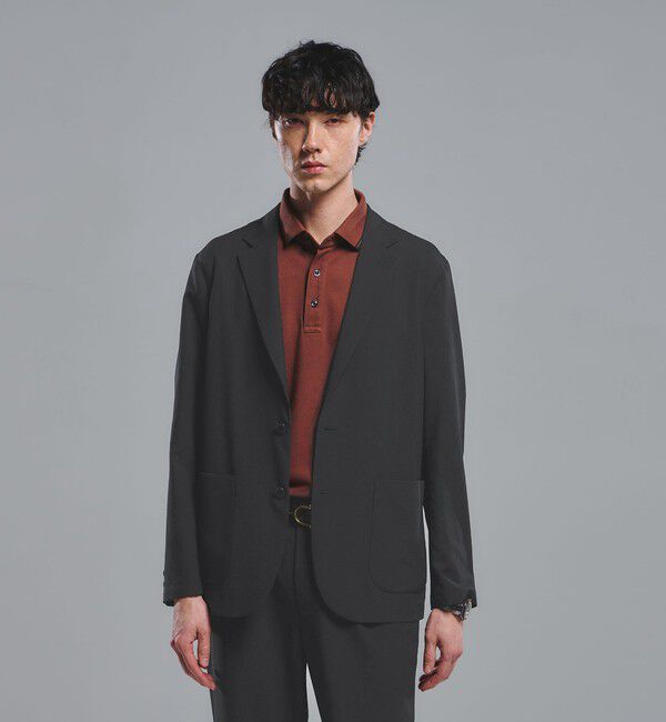 UNITED ARROWS green label relaxing「Dot Air リラックス ジャケット -ストレッチ-」|テーラードジャケット|NAVY