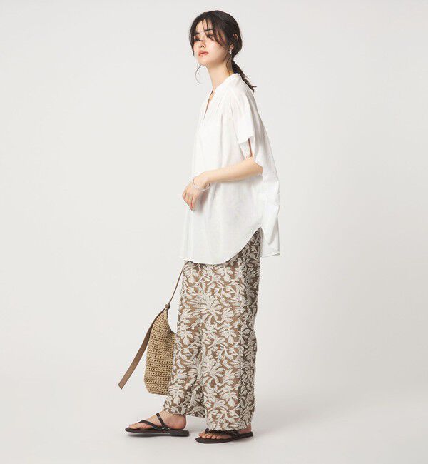 UNITED ARROWS green label relaxing「［size SHORTあり］ショルダー タック スキッパー ブラウス」|シャツ・ブラウス|