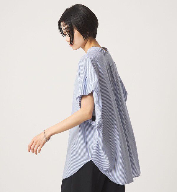 UNITED ARROWS green label relaxing「［size SHORTあり］ショルダー タック スキッパー ブラウス」|シャツ・ブラウス|