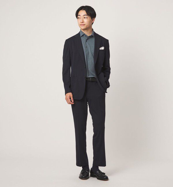 UNITED ARROWS green label relaxing「プライムフレックス ドット メッシュ カッタウェイ ビズポロ ポロシャツ -ストレッチ・吸水速乾・通気性-」|ポロシャツ|