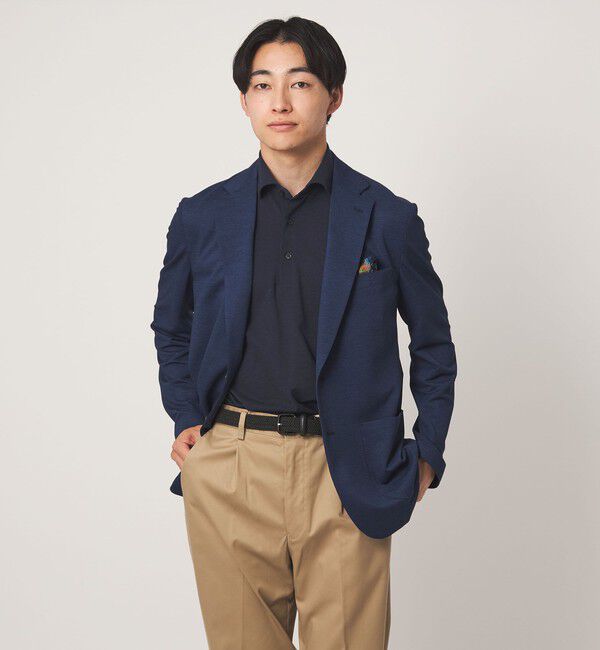 UNITED ARROWS green label relaxing「プライムフレックス ドット メッシュ カッタウェイ ビズポロ ポロシャツ -ストレッチ・吸水速乾・通気性-」|ポロシャツ|