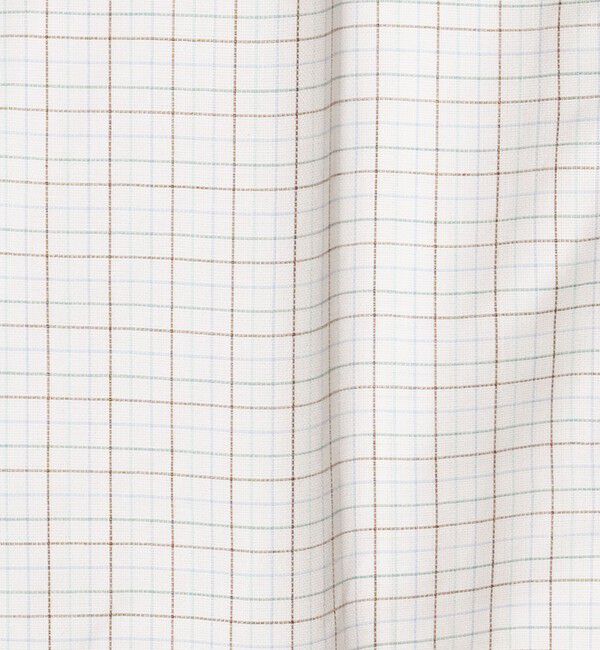 UNITED ARROWS green label relaxing「エブリット TC パナマ チェック スタンダード ボタンダウン ショートスリーブ シャツ -イージーアイロン・」|シャツ・ブラウス|